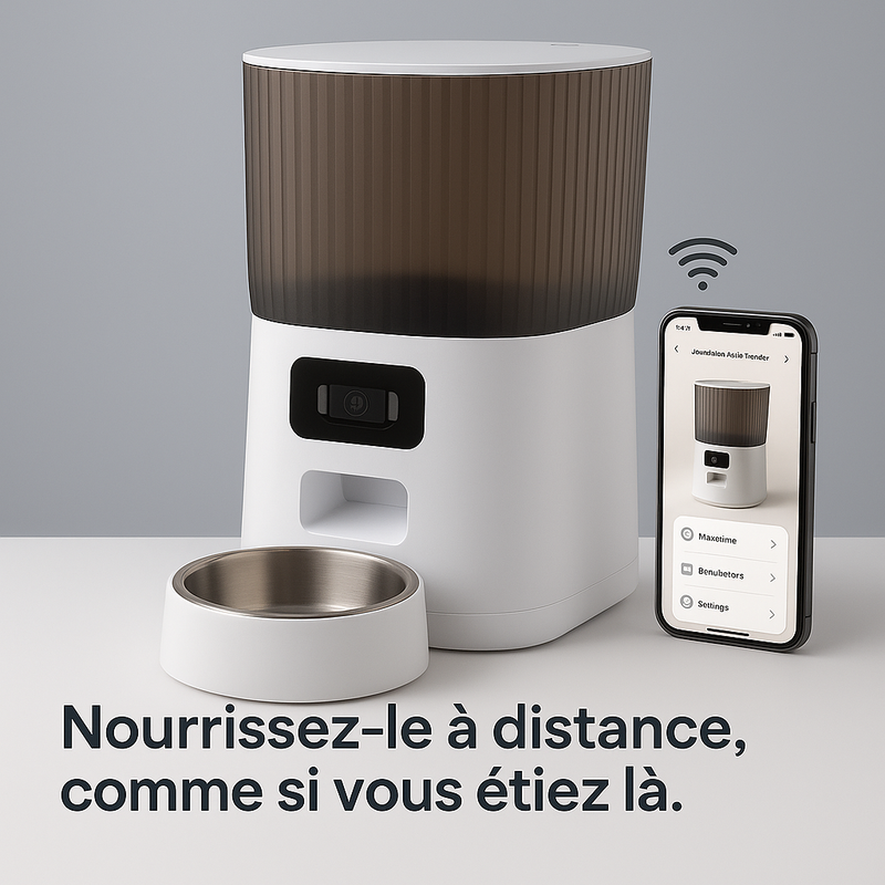 Découvrez Feliney Feed: l'Alimentation Automatique Intelligente pour Chats avec Caméra